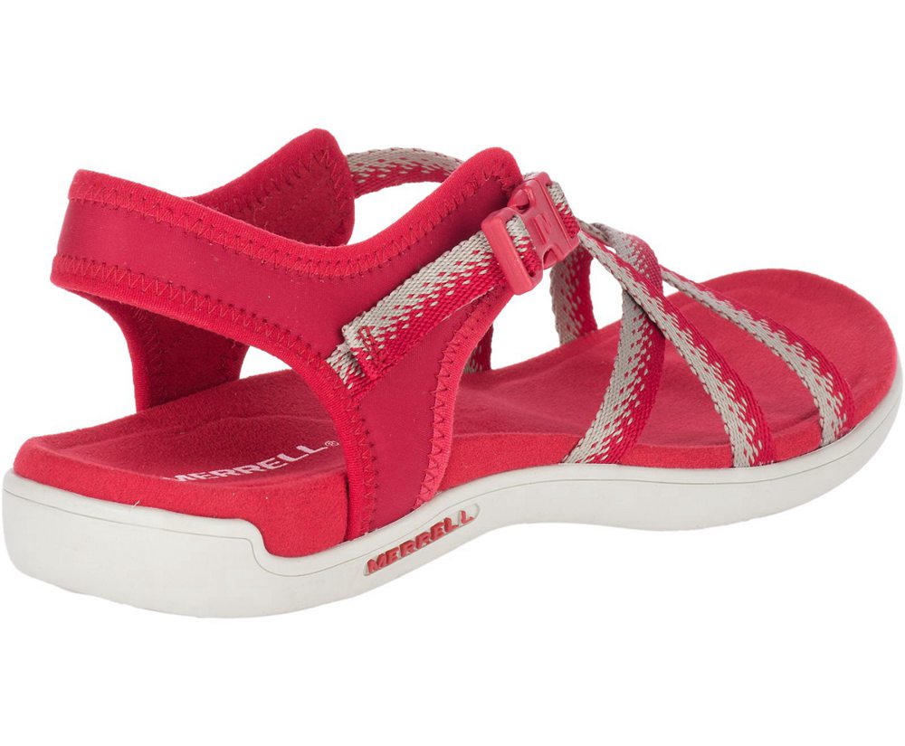 Merrell Sandals Red - District Muri Lattice - Womens 09WQCYUJN